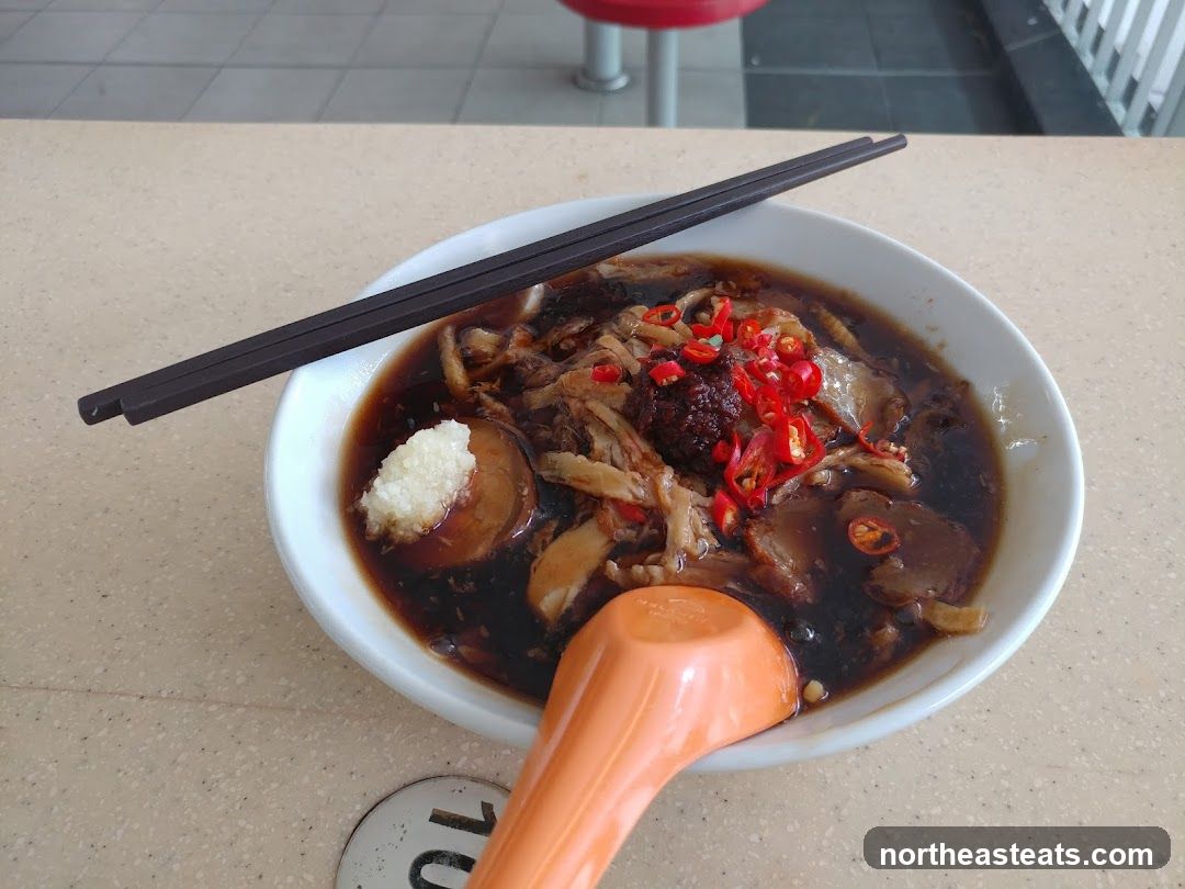 Bowl of Braised Duck Noodles