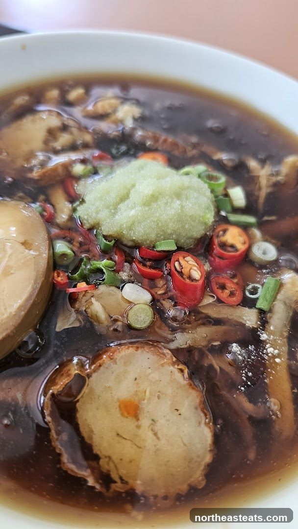 Noodle Soup with Chili and Egg