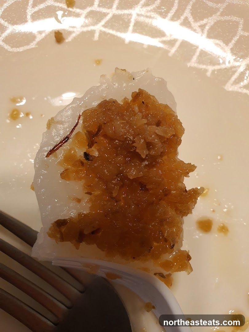 Close-up of a dessert with a fork