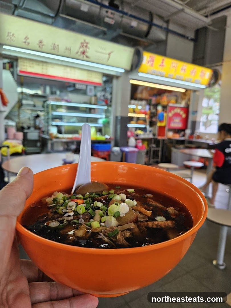 Bowl of Braised Duck Noodles