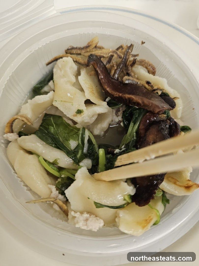 Noodle Soup with Anchovies and Greens