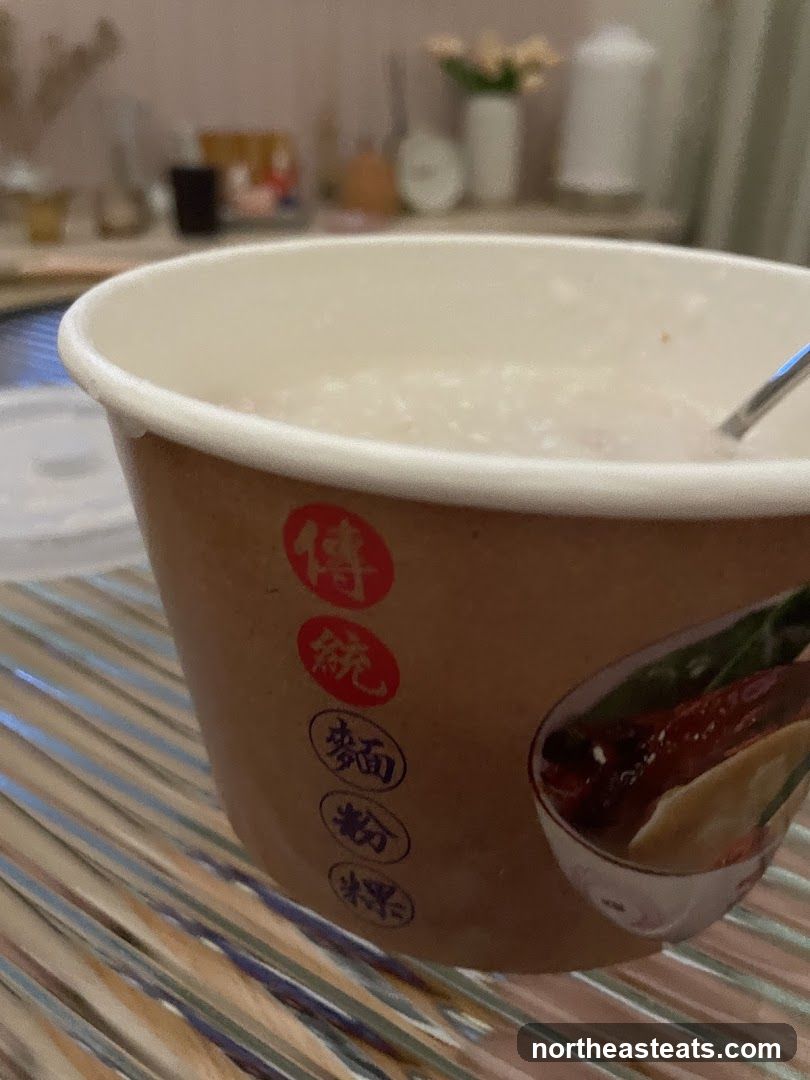 Bowl of food with Chinese characters