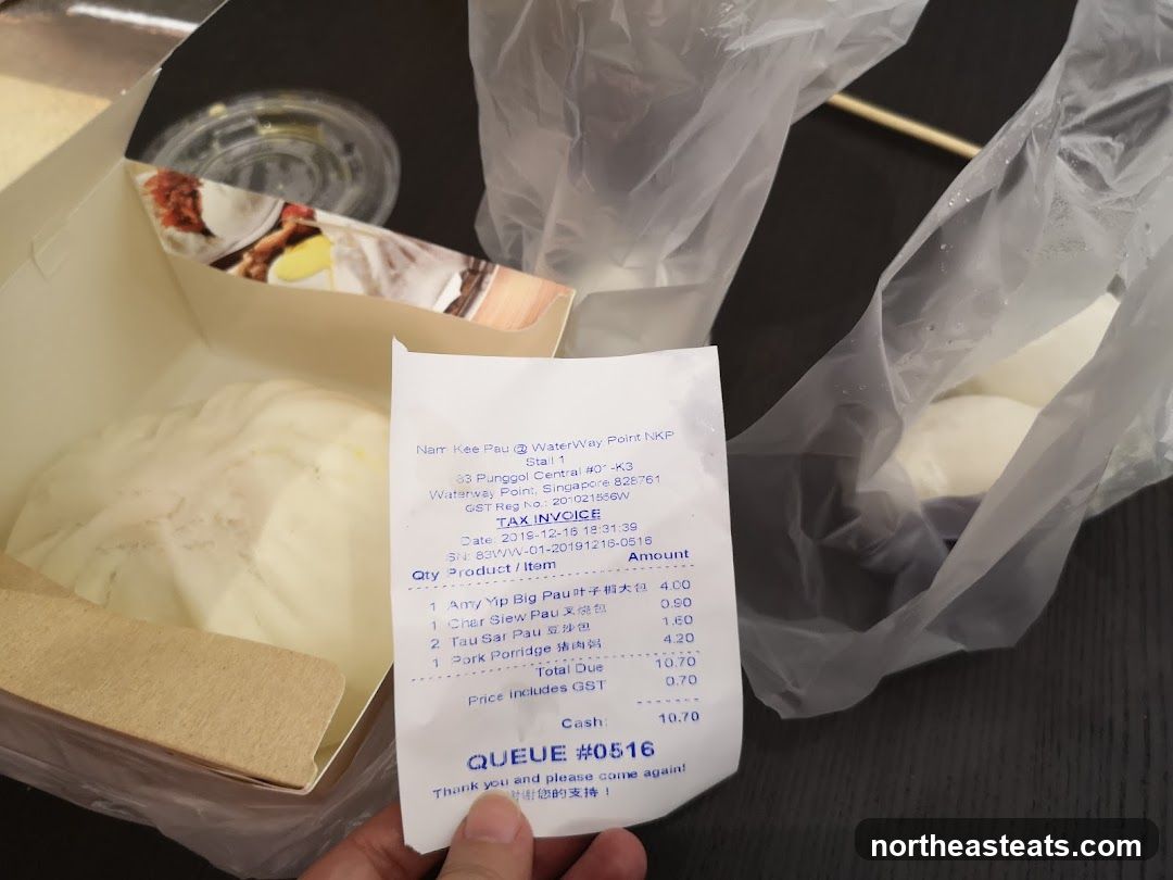 Receipt and Food Packaging