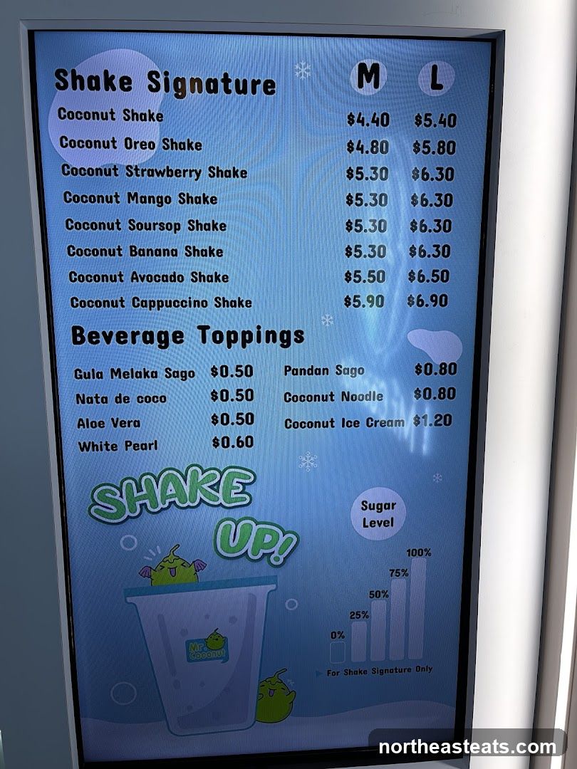 Shake Menu