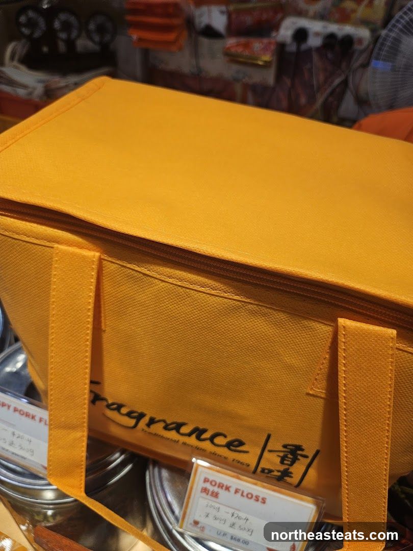 Orange Insulated Bag with Food Products