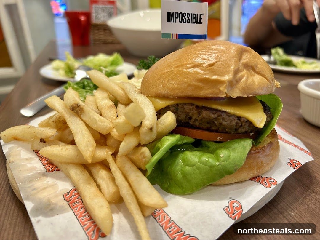 Impossible Burger with Fries