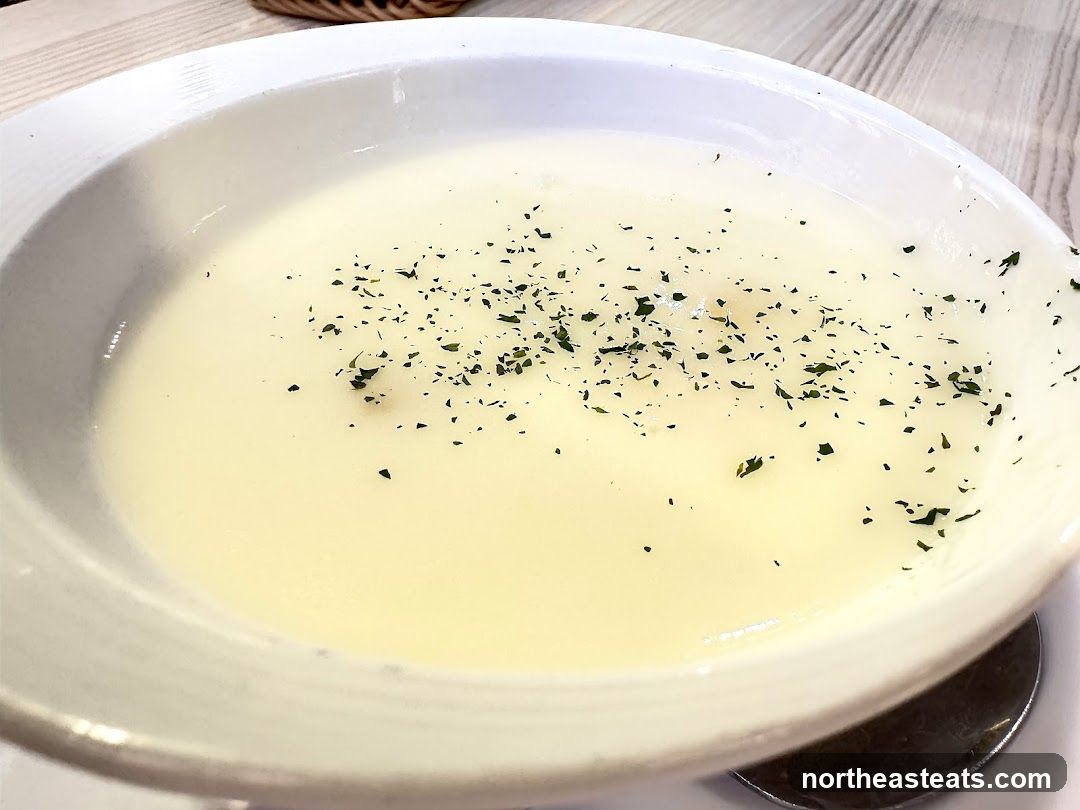 Creamy Soup with Garnish