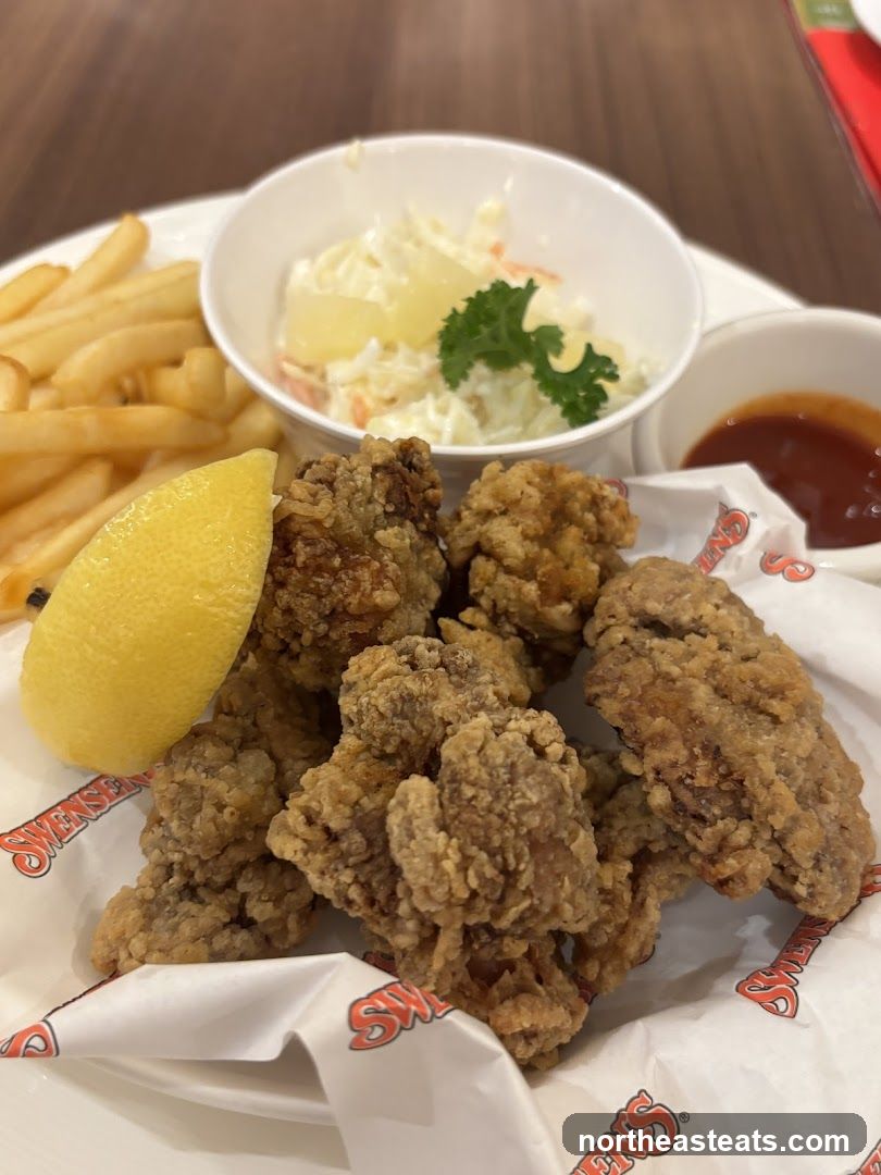 Fried Chicken with Fries and Coleslaw