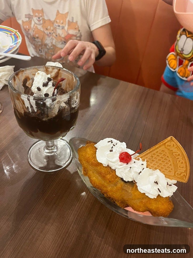 Dessert on a table