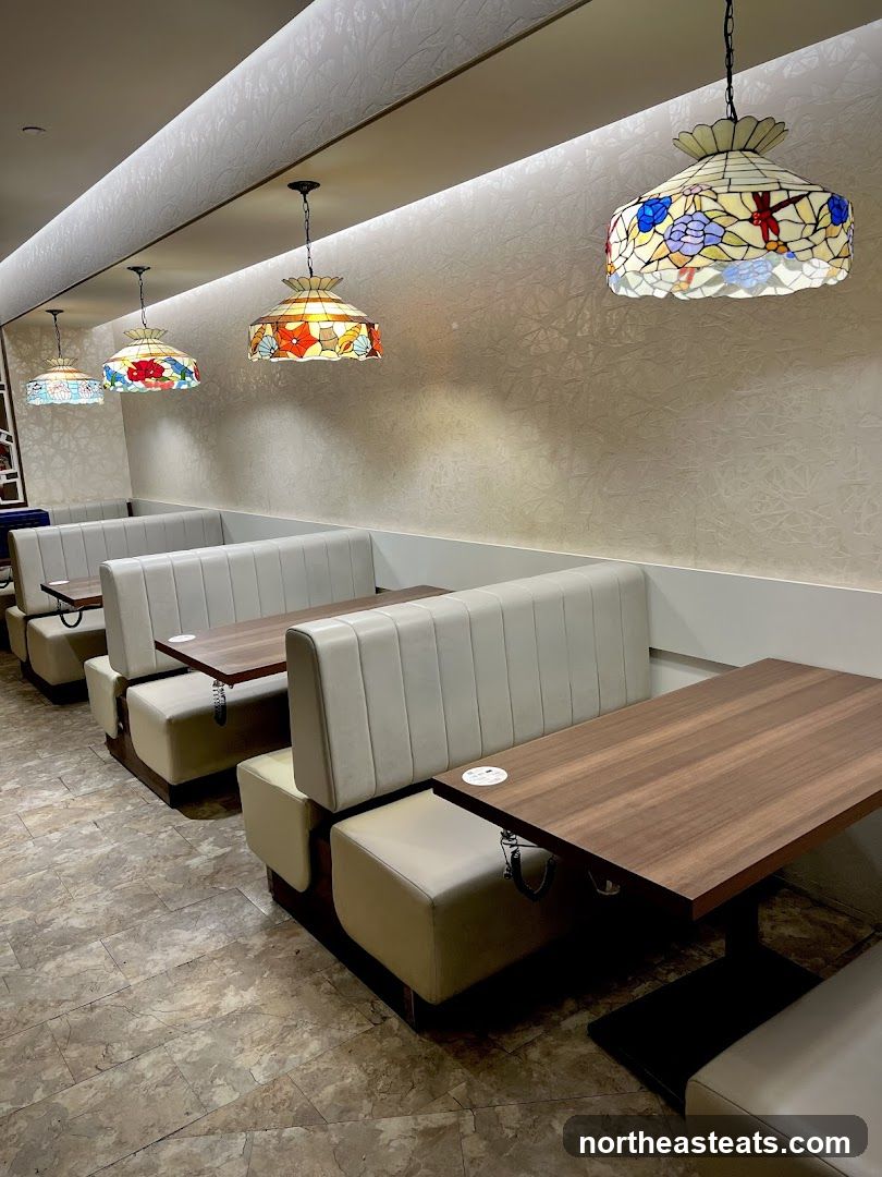 Diner Booths and Stained Glass Lamps