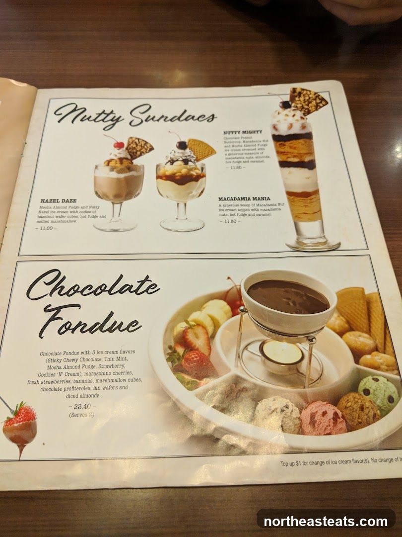 Nutty Sundaes & Chocolate Fondue