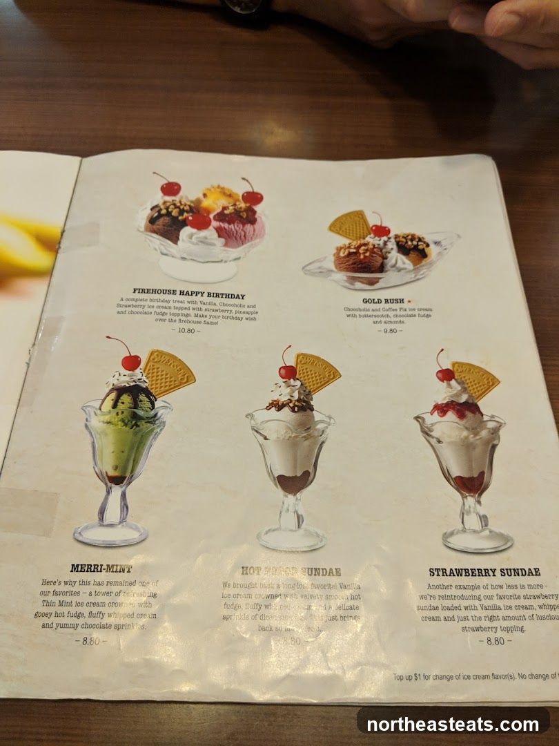 Dessert Menu