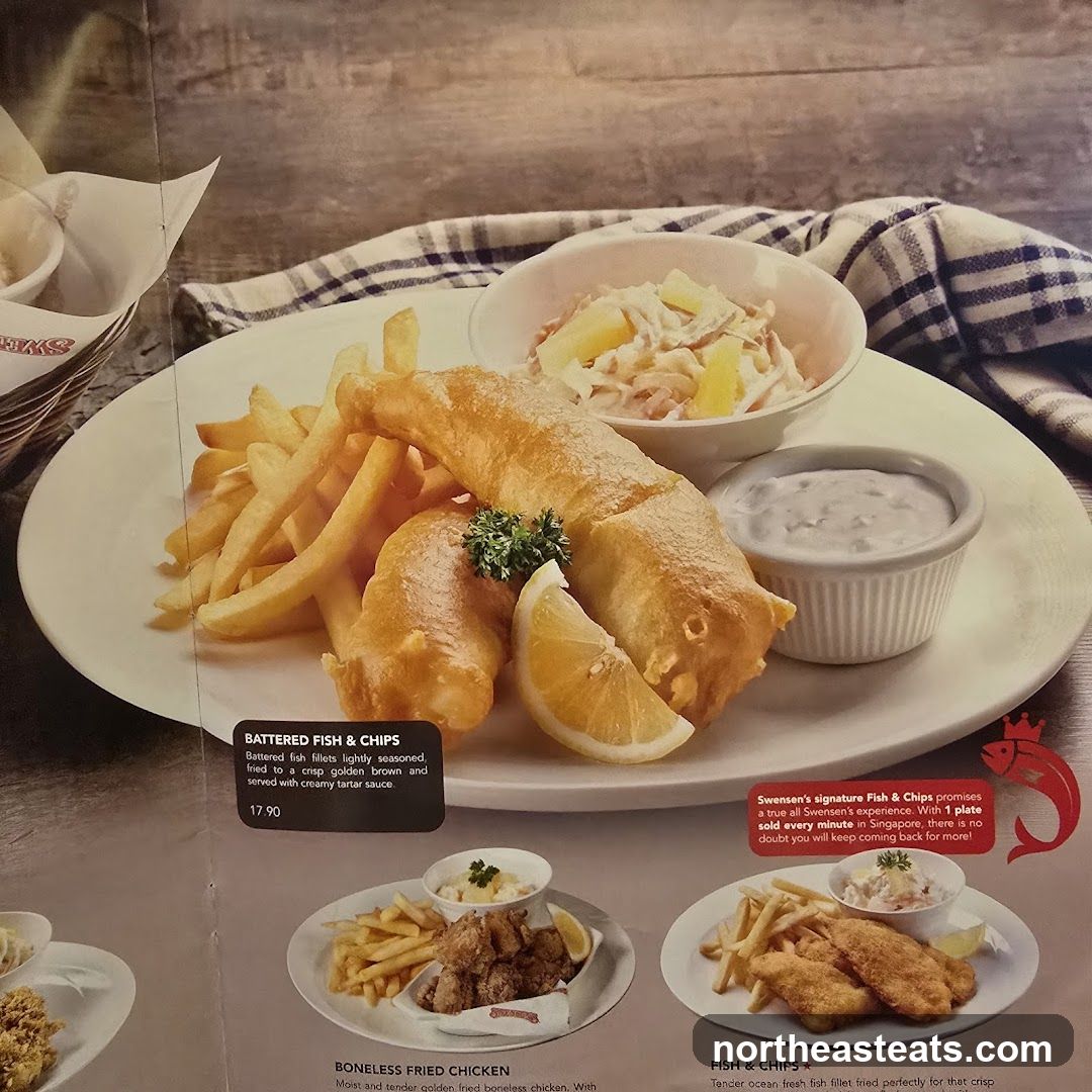 Fish and Chips Menu