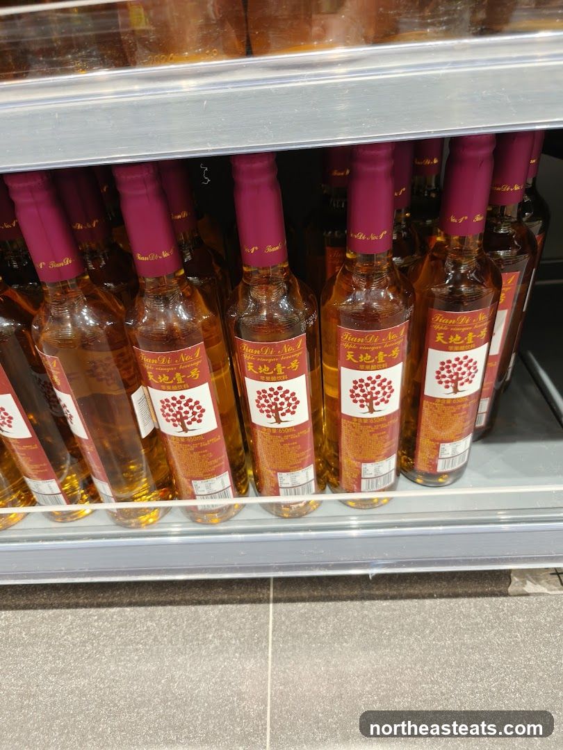 Bottles of Apple Vinegar Beverage