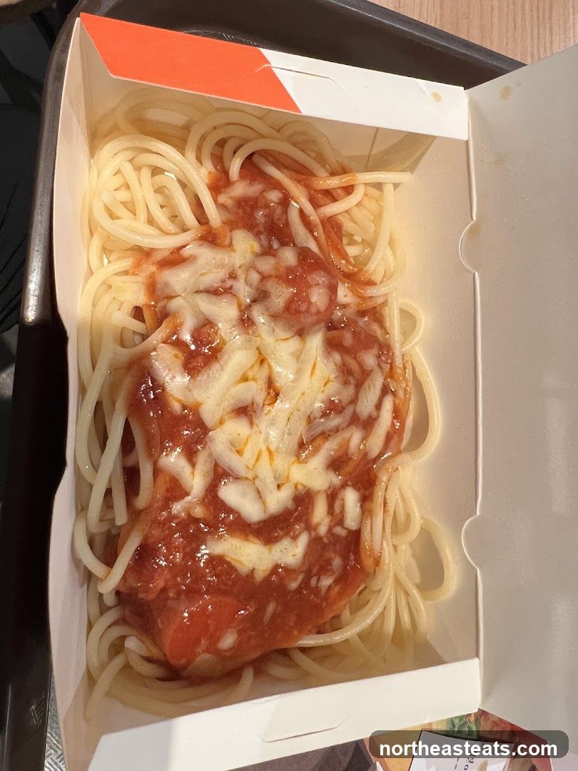 Spaghetti with Meat Sauce and Cheese