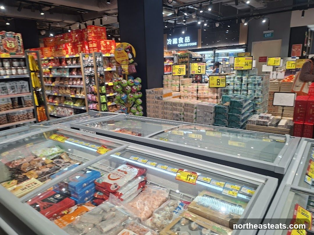 Supermarket Frozen Food Section