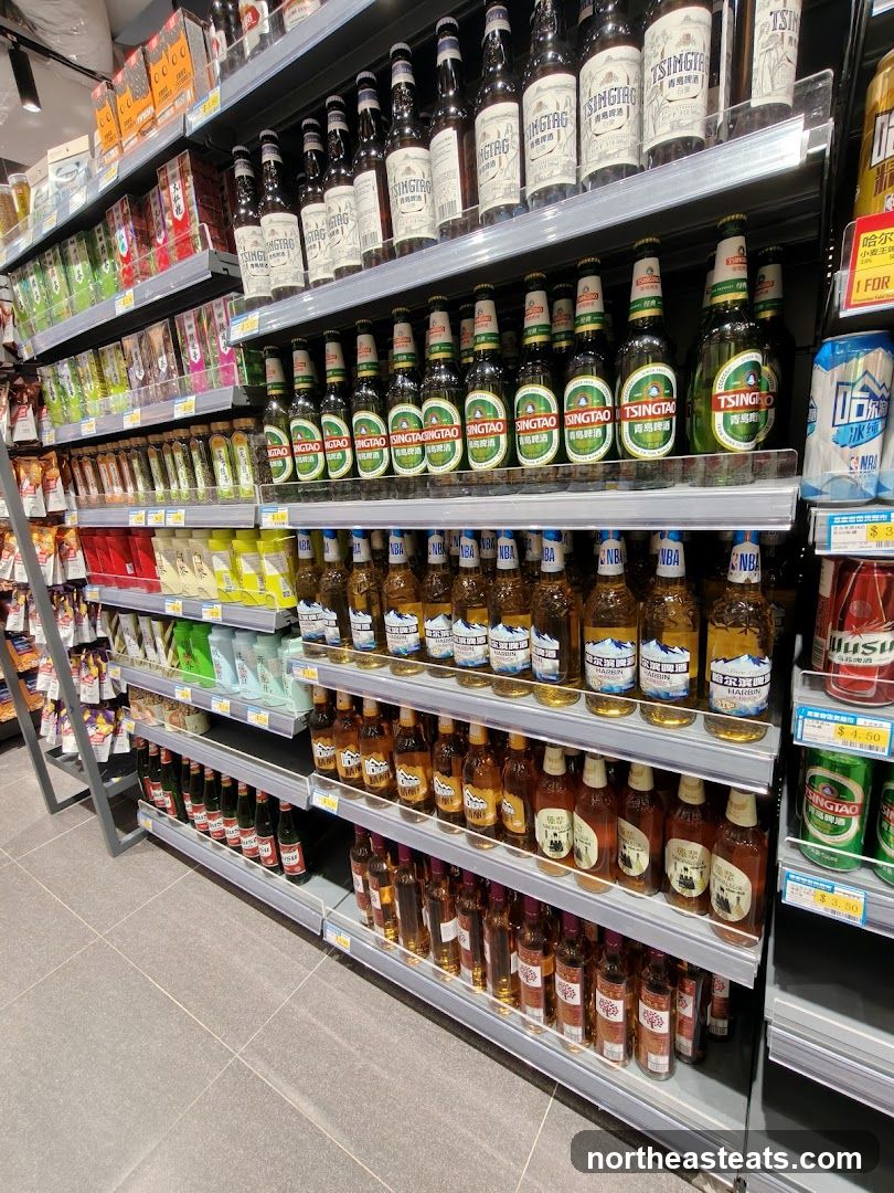 Bottles of Beer on Shelves