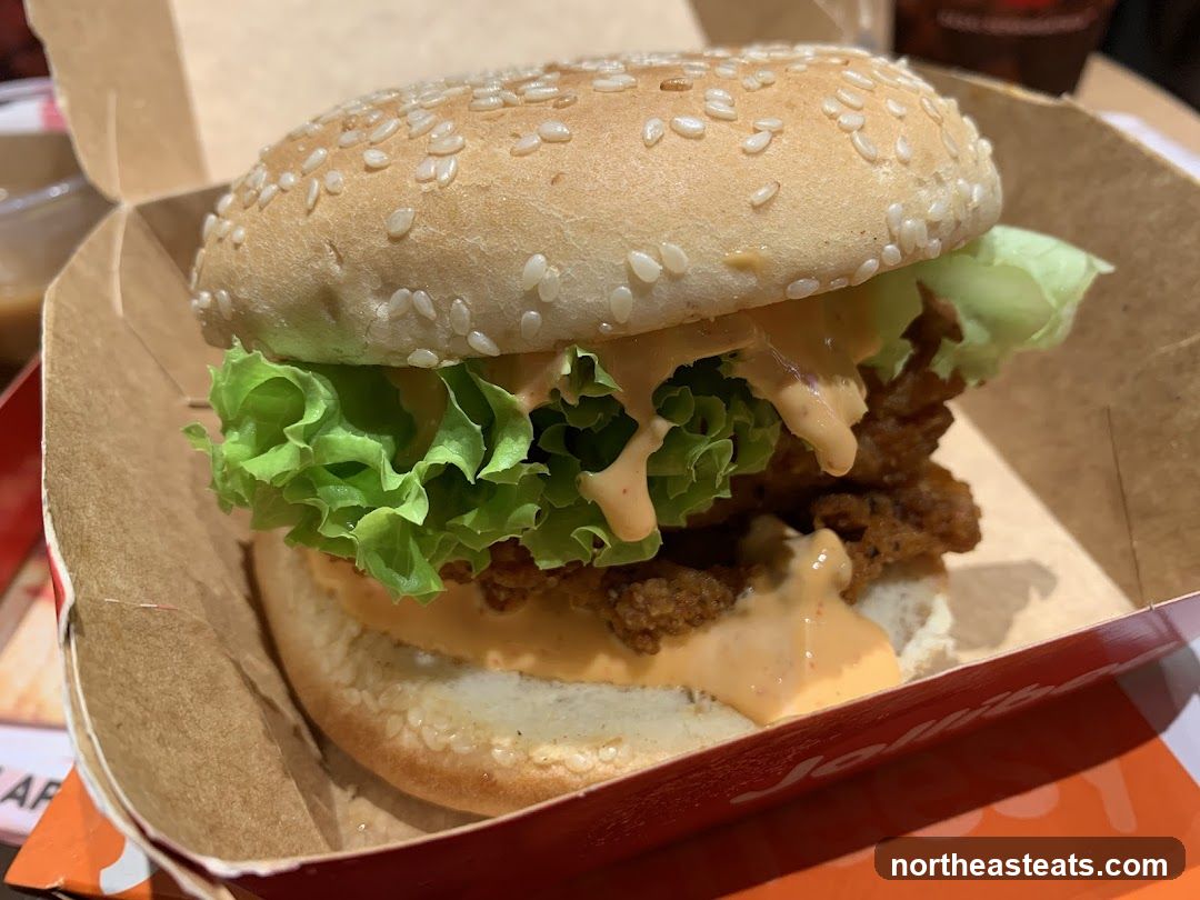 Burger with Lettuce and Sauce