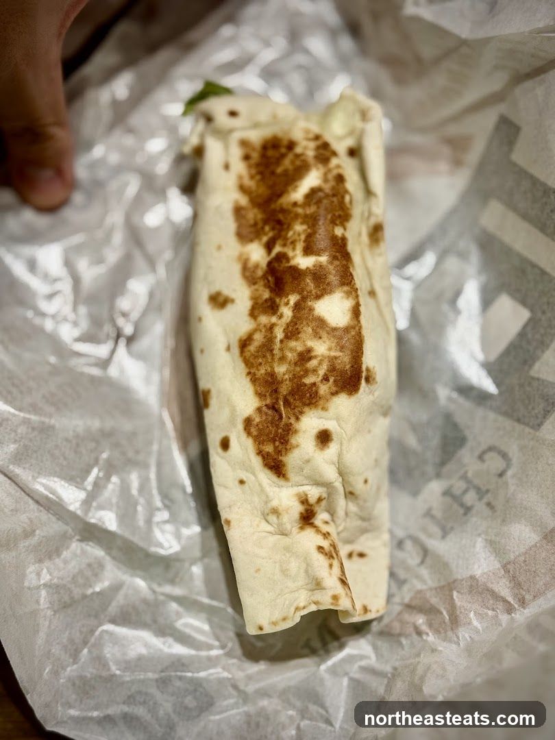 Burrito in wrapper