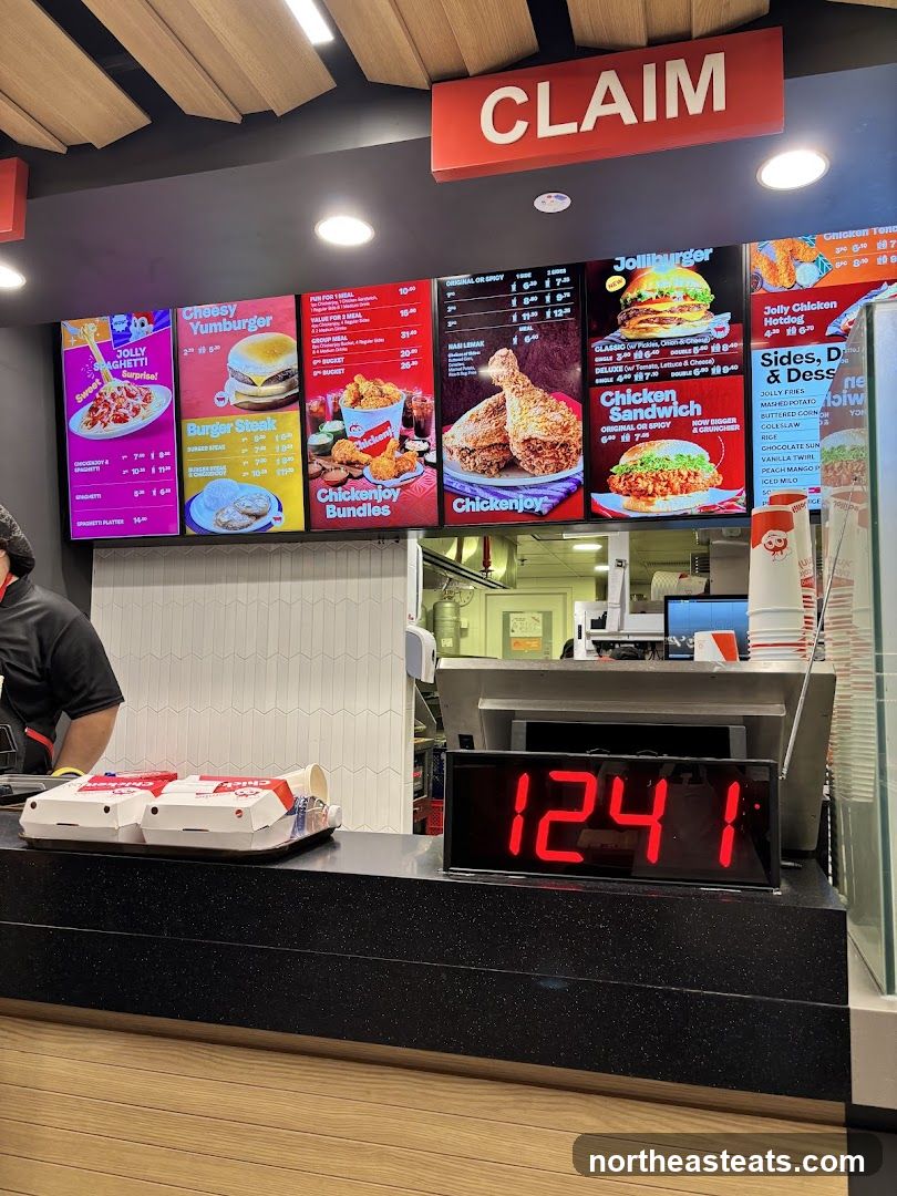 Fast Food Menu Display