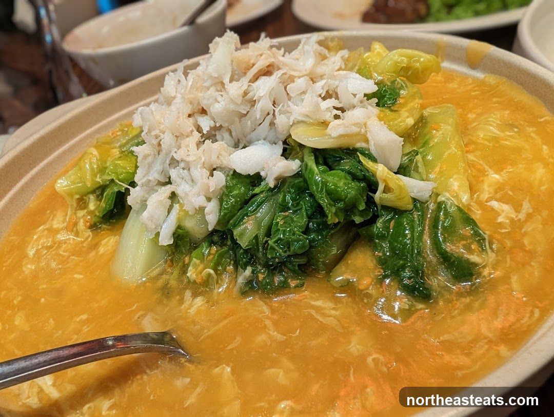 Crab and Bok Choy Dish