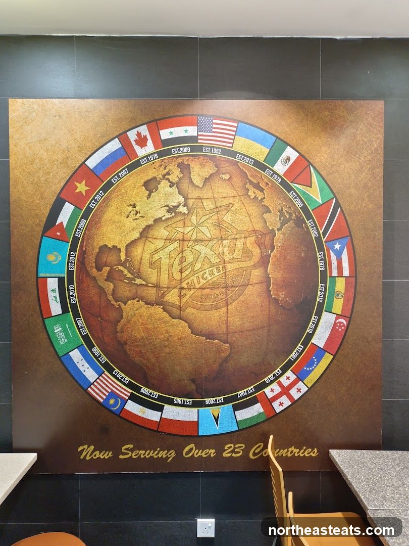 Texas Chicken World Map Mural