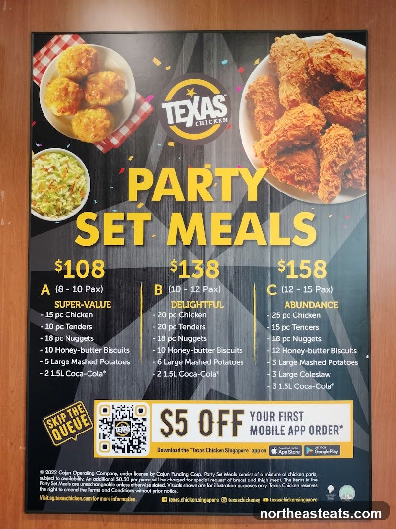 Texas Chicken Party Set Meals