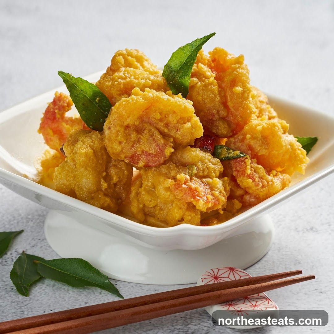 Salted Egg Yolk Prawns
