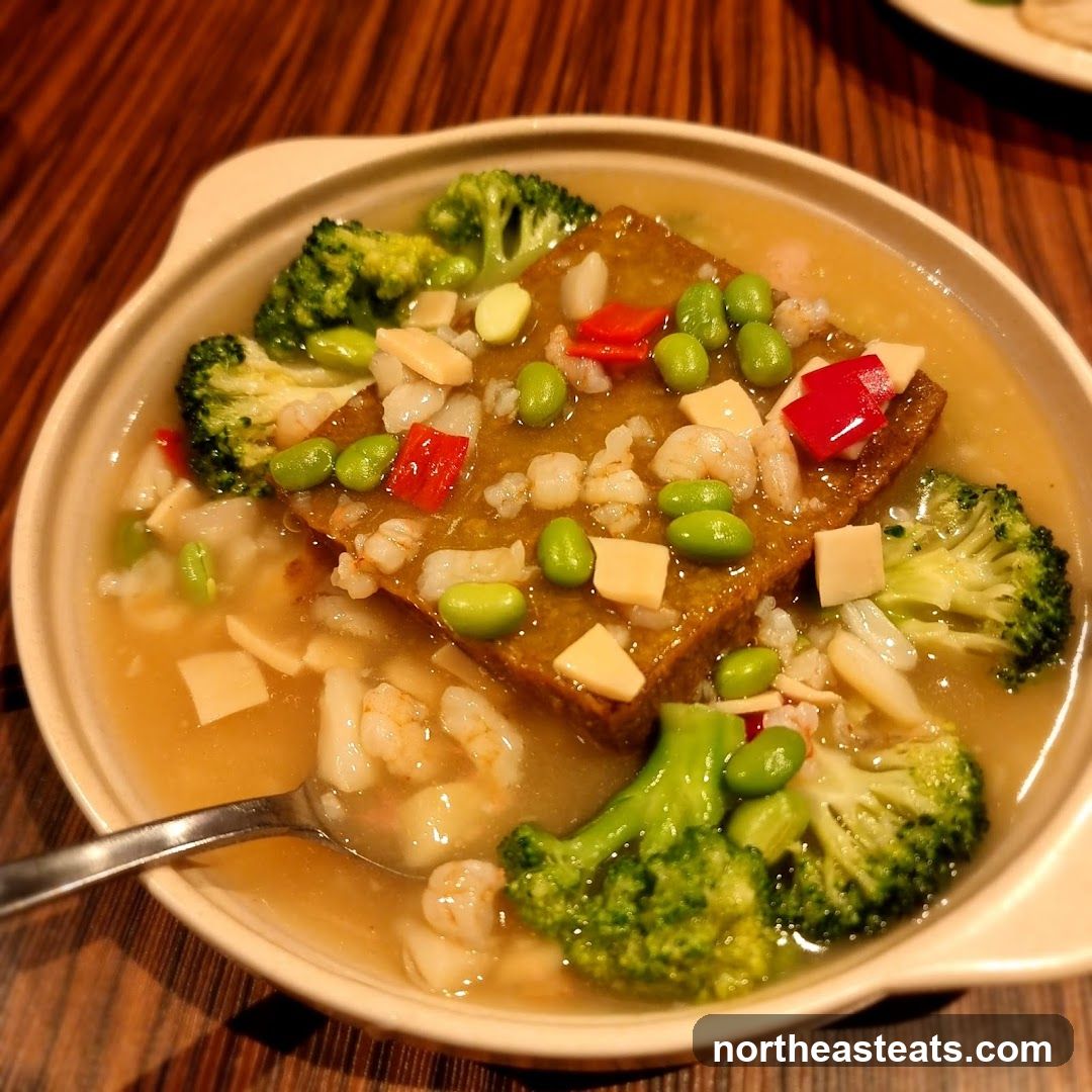 Tofu and Shrimp Dish