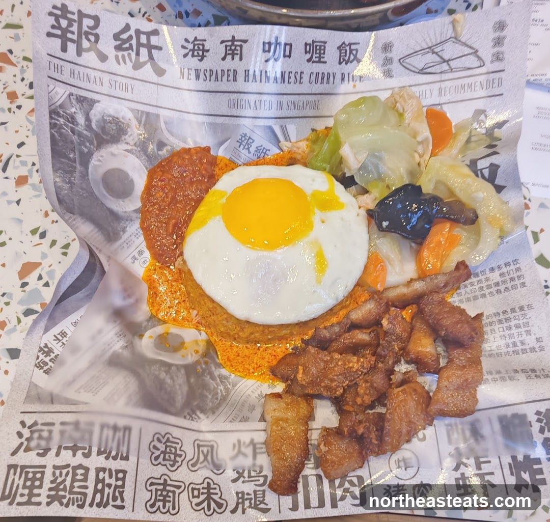 Newspaper Hainanese Curry Rice
