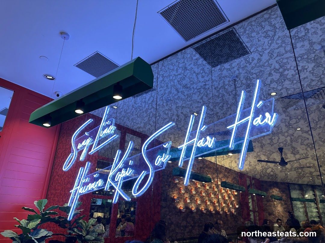 Neon Signage in Restaurant