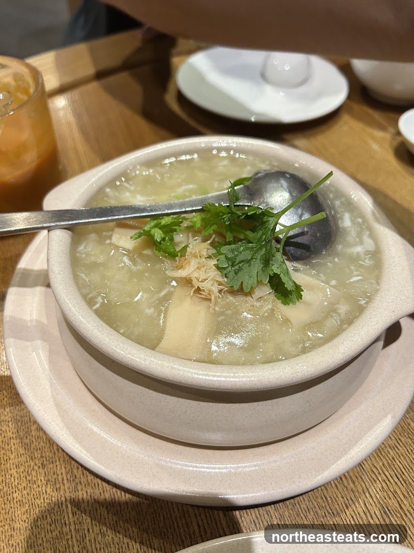 Bowl of soup with spoon