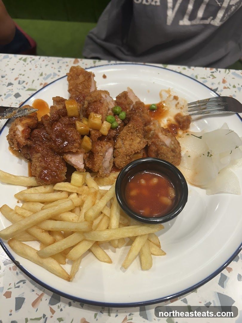 Fried Chicken with Fries