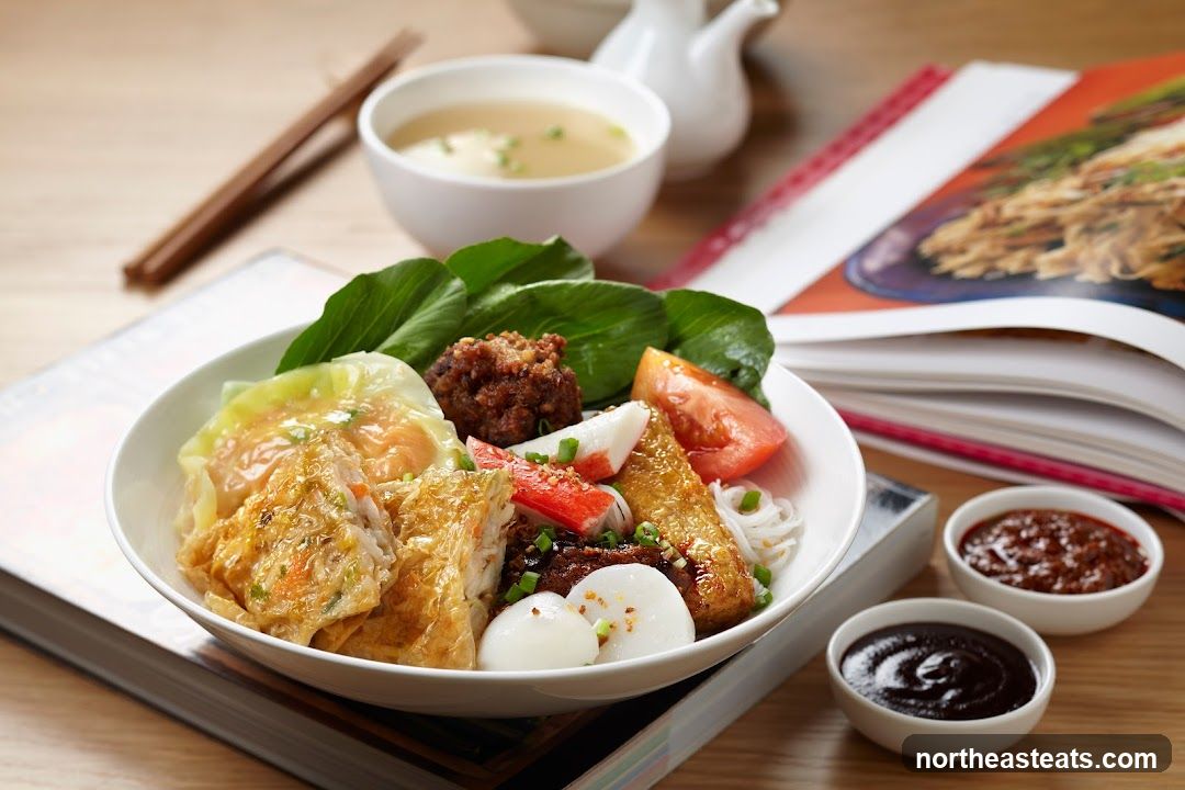Noodle Dish with Sides