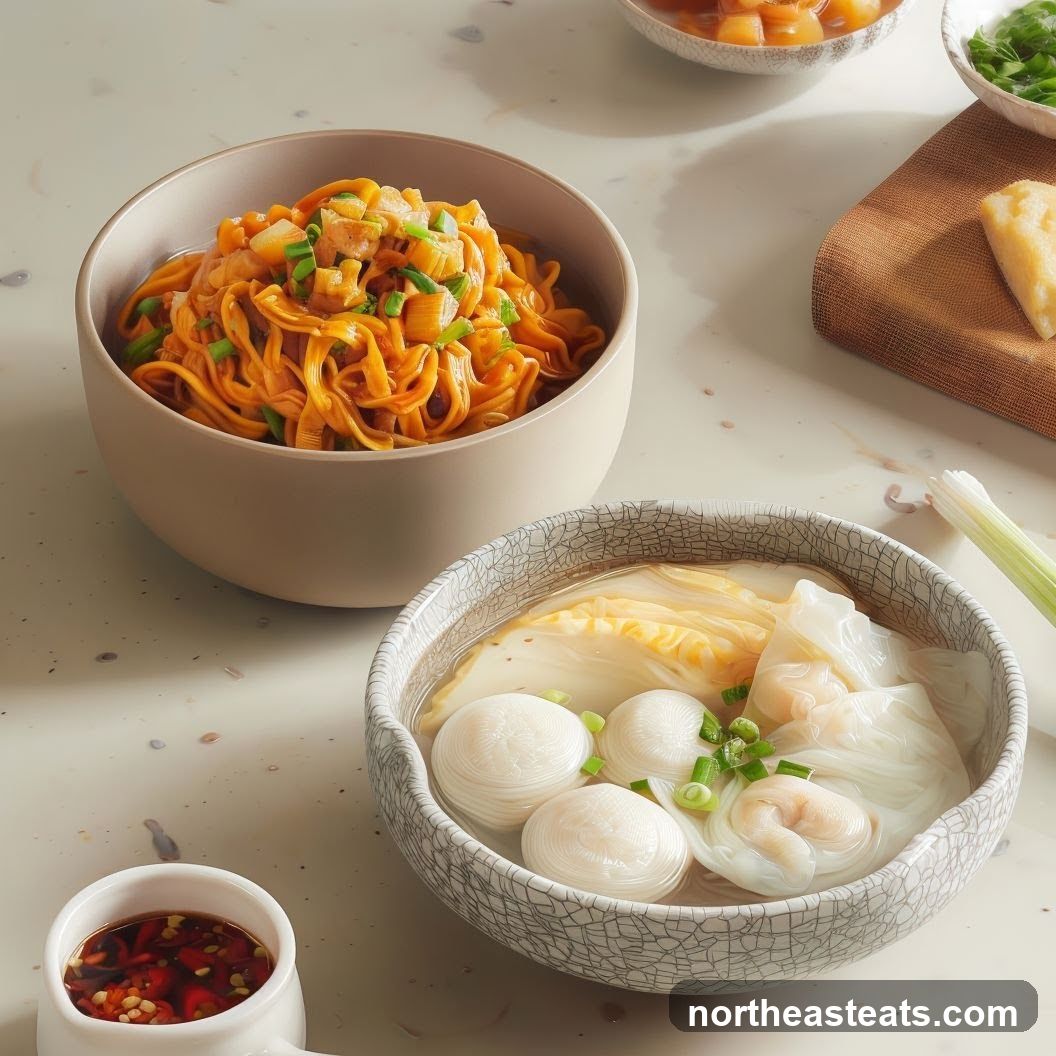 Noodle and Wonton Soup