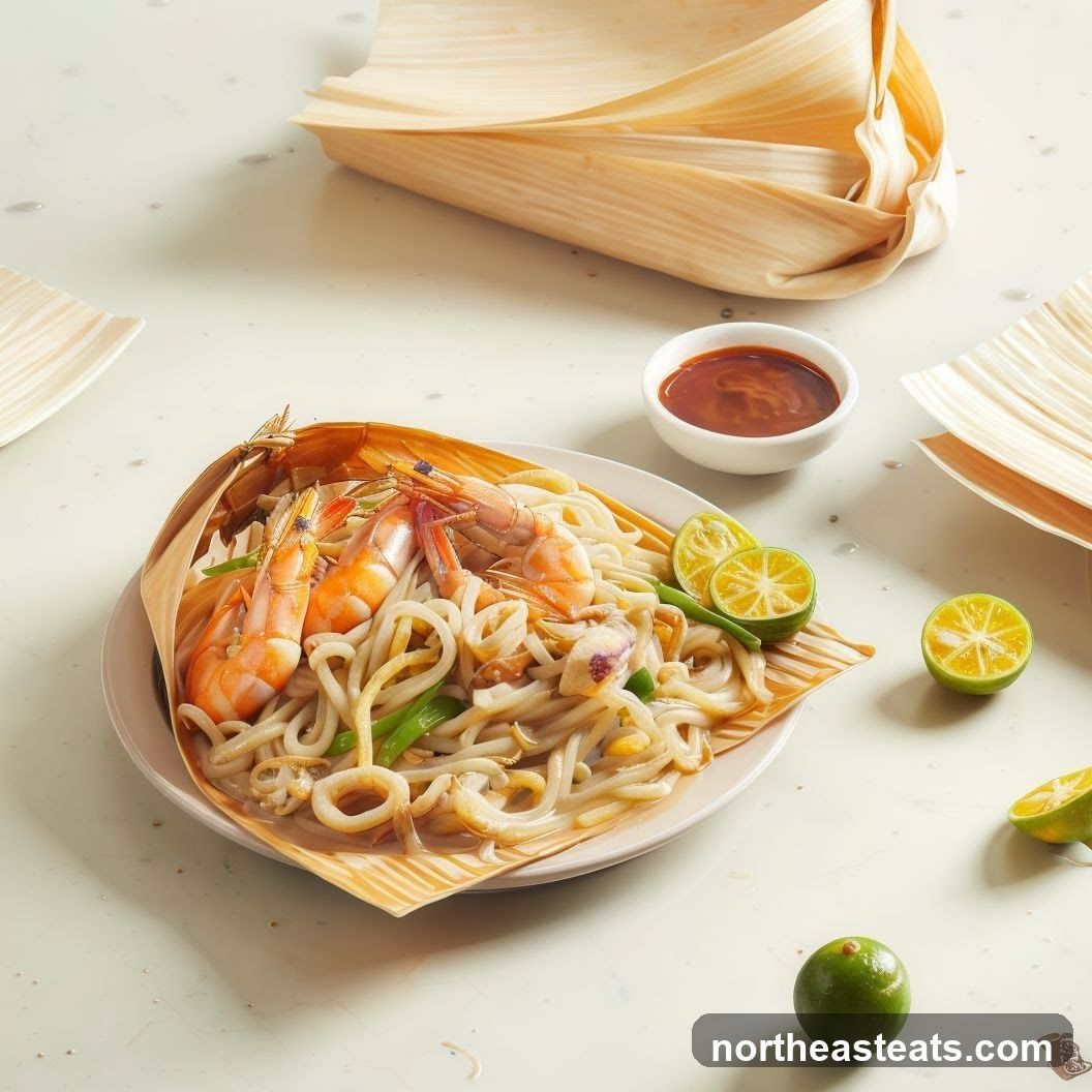 Seafood Noodles with Lime and Sauce