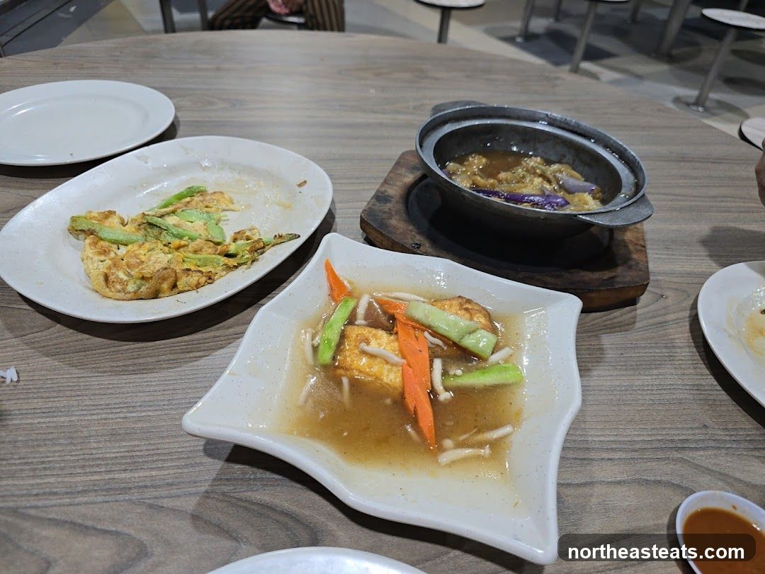Dishes on a wooden table