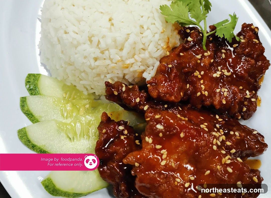 Chicken with Rice and Cucumber