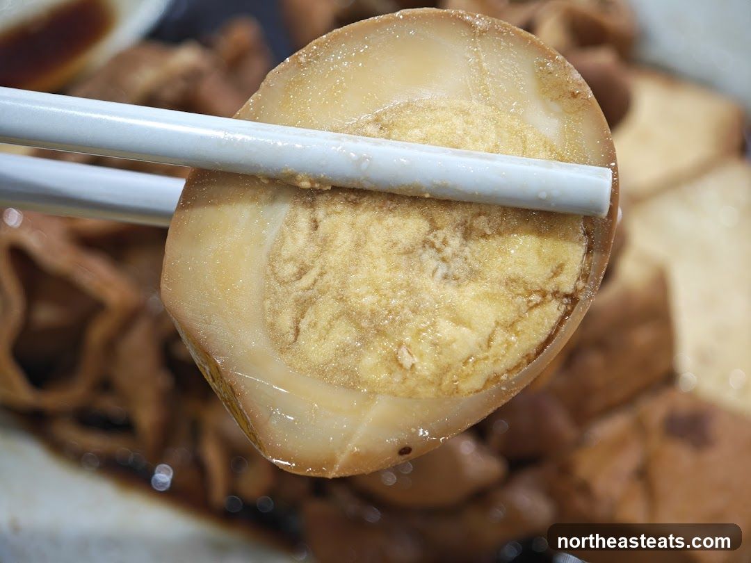 Braised Egg with Chopsticks
