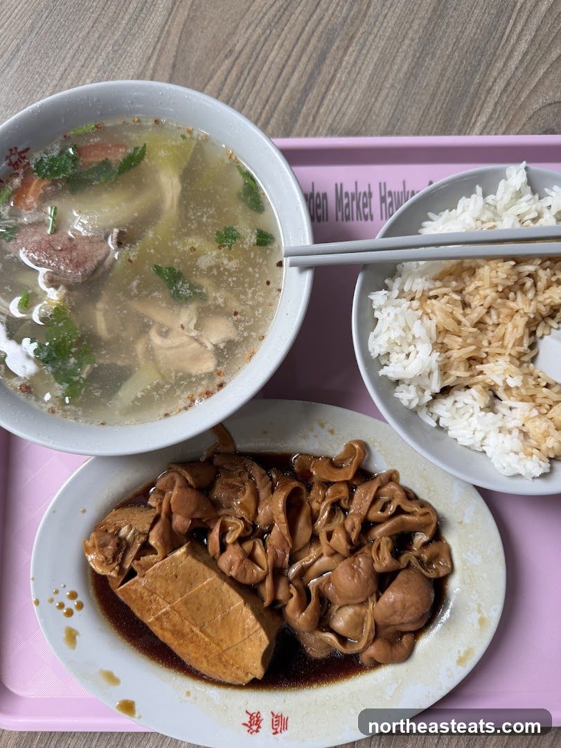 Braised Intestines with Tofu and Rice