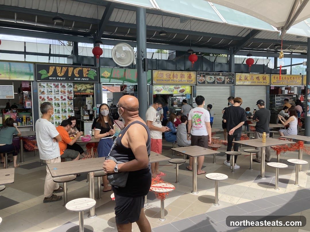 Food Court with Various Stalls