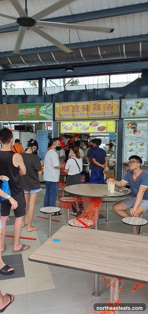 Food Stall with Customers