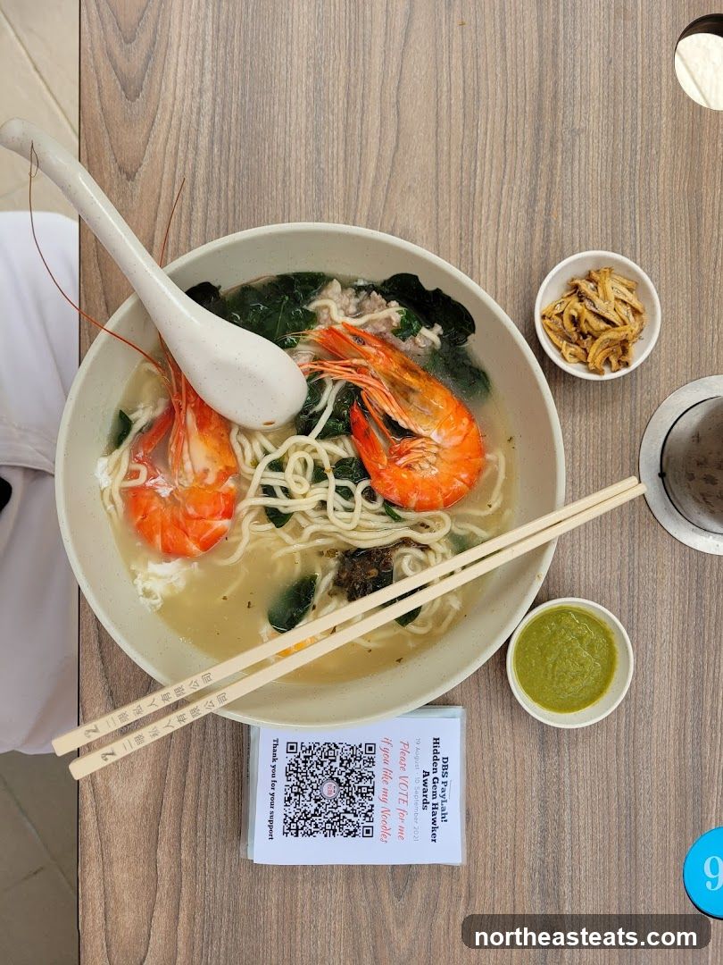 Noodle Soup with Shrimp
