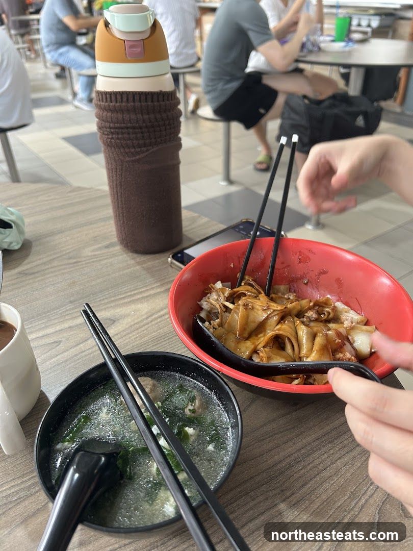 Food on a table