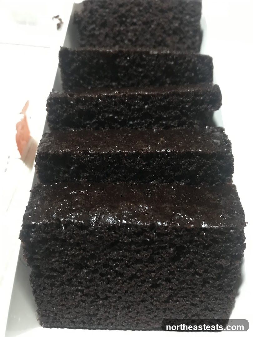 Sliced Chocolate Cake