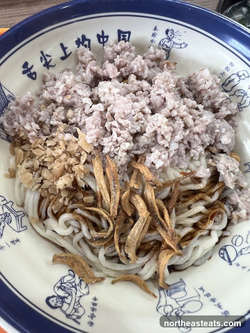 Noodles with Minced Pork and Dried Fish