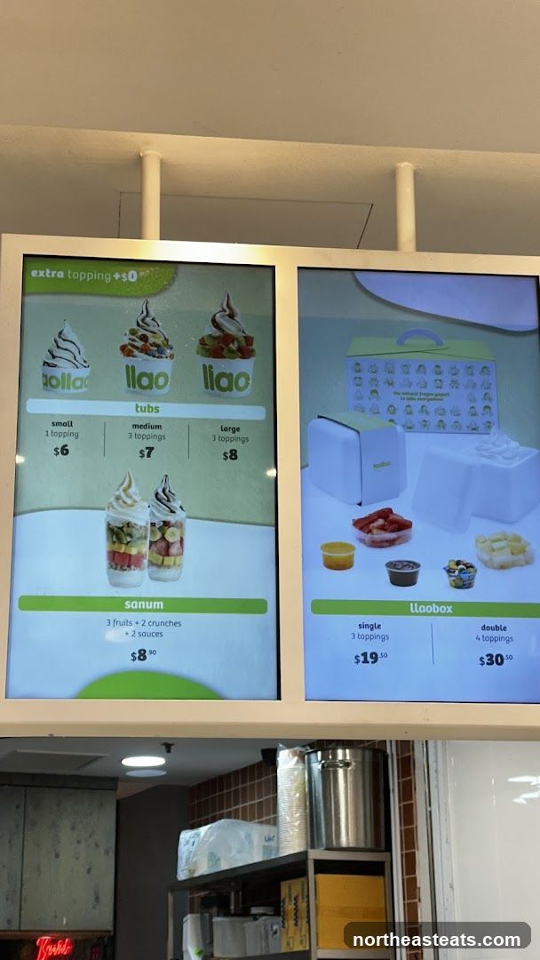 Llao Llao Menu