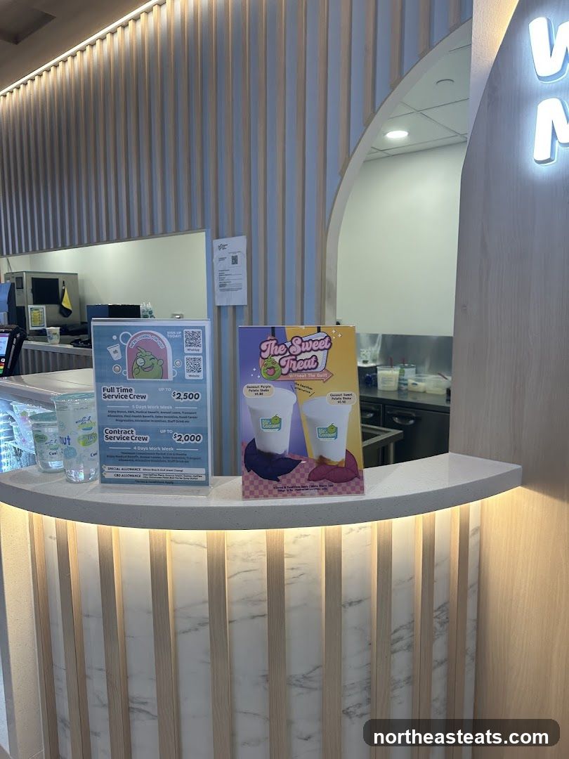 Service Crew Recruitment and Sweet Treat Menu
