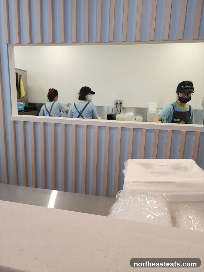 Staff preparing food