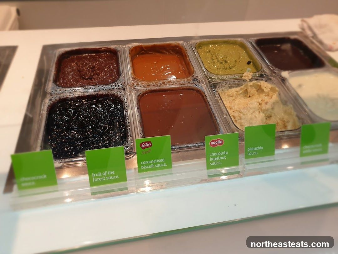 Dessert Toppings Display